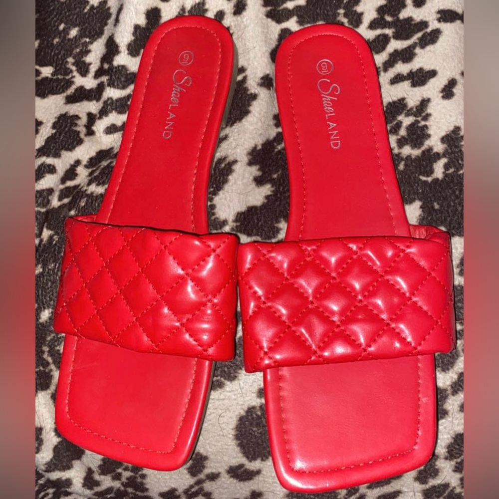 Red sandals